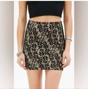 Elegant Black Lace Skirt‎ Forever 21 Size M
